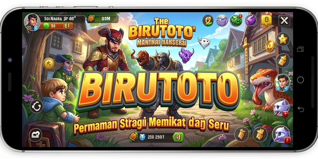 Tampilan menarik dari gameplay BIRUTOTO yang seru dan strategis.