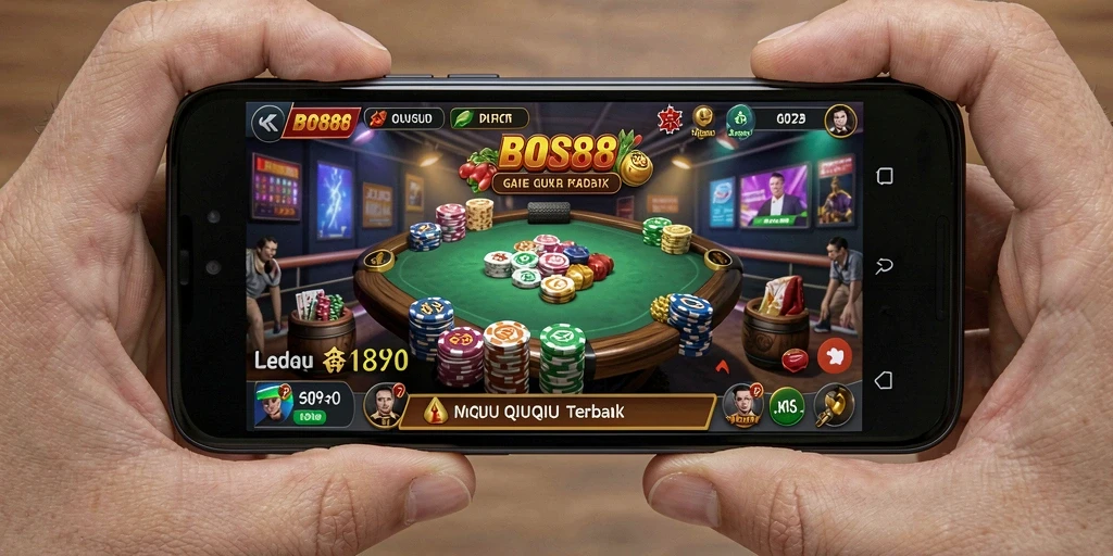 Tampilan utama gameplay QiuQiu yang seru di BOS88.