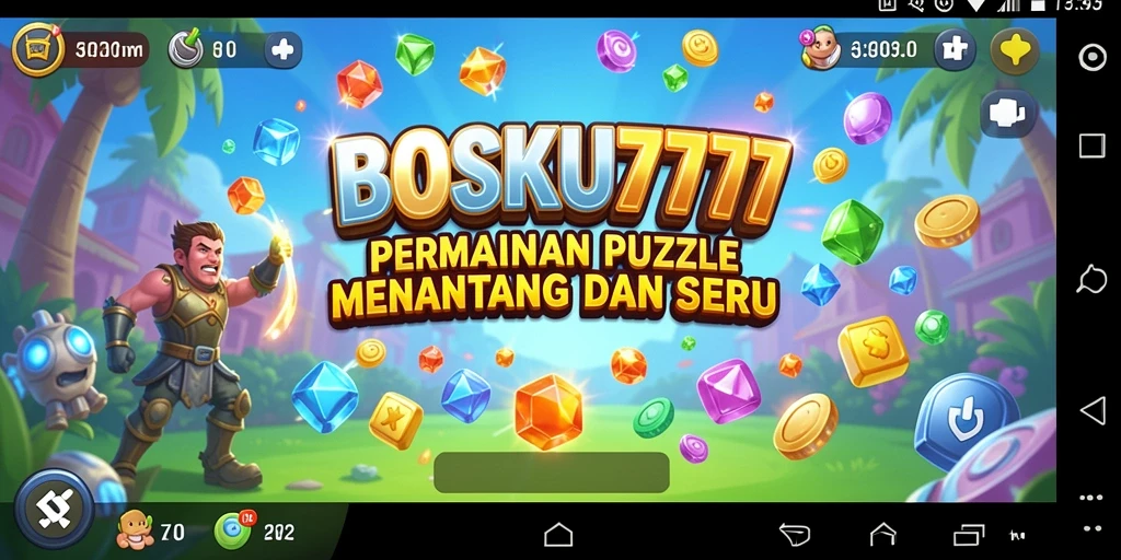 Screenshot utama gameplay BOSKU777 menampilkan tantangan Puzzle yang menarik.