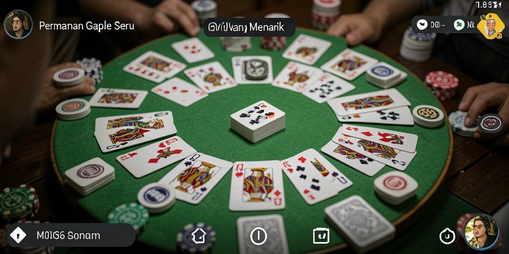 Screenshot D06 menampilkan pengalaman bermain Gaple yang mengasyikkan.