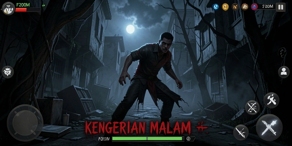 Tangkapan layar menampilkan momen mencekam dalam gameplay F200M.