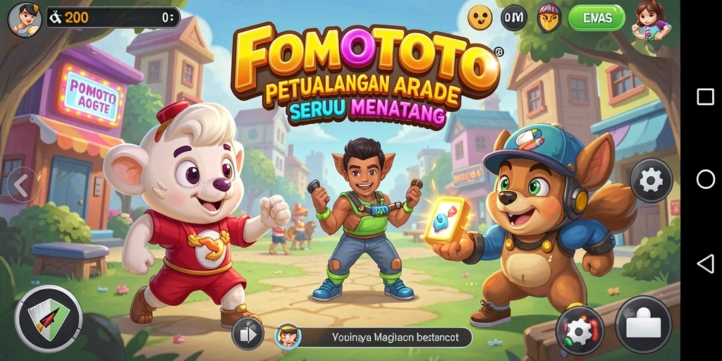 Tampilan gameplay menarik FOMOTOTO dengan banyak tantangan.