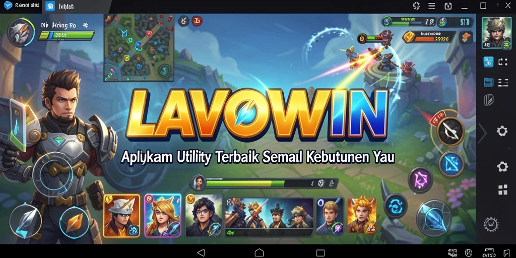 Tampilan antarmuka LAVOWIN yang intuitif dan modern.