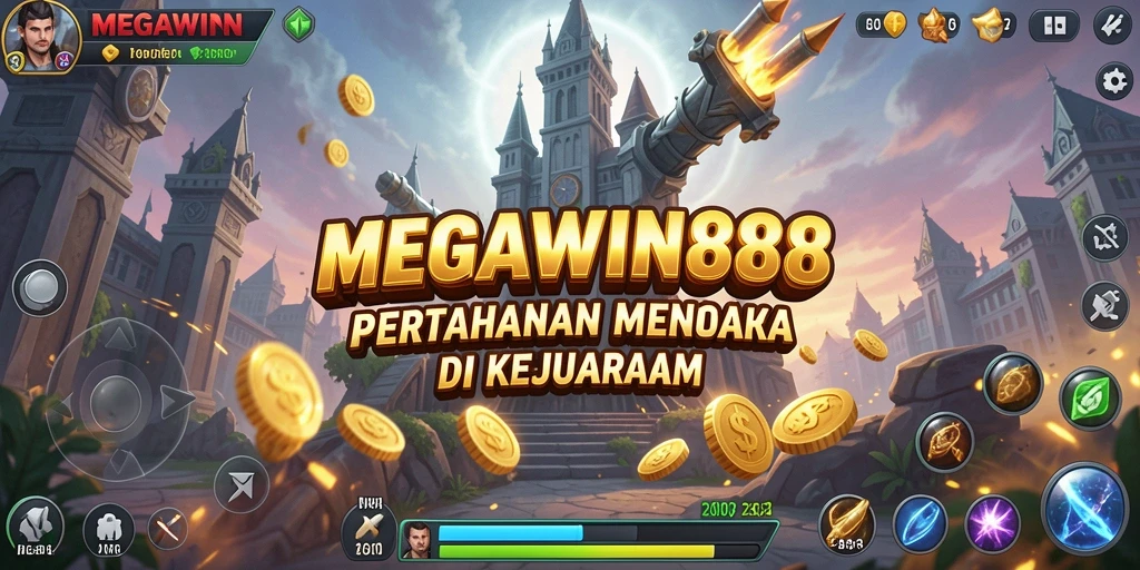 Tampilan strategi menara dalam MEGAWIN888 yang menakjubkan.