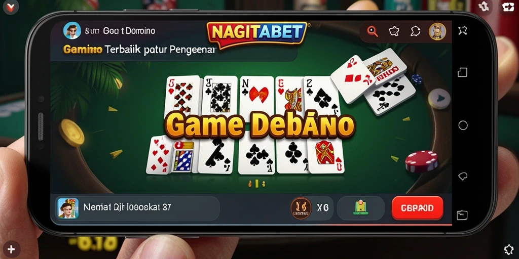 Tangkapan layar menunjukkan gameplay Domino yang seru.