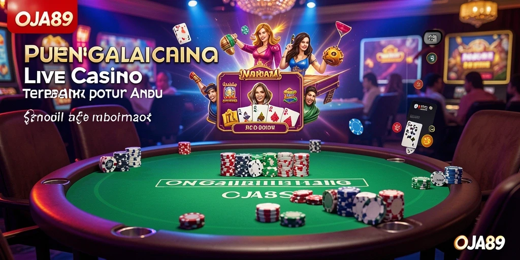 Tampilan gameplay menarik OJA89 dalam suasana Live Casino.