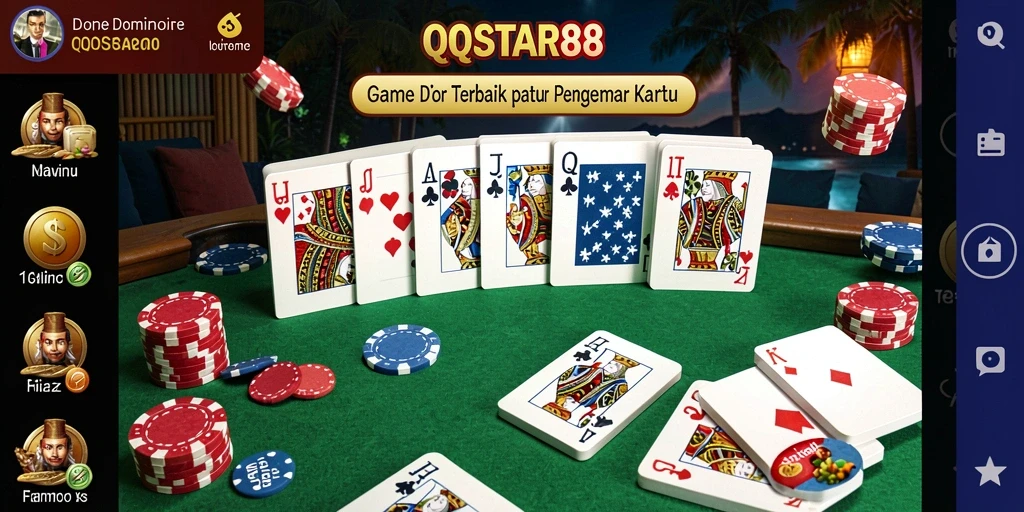 Screenshot QQSTAR88 menampilkan aksi menarik dalam permainan Domino.