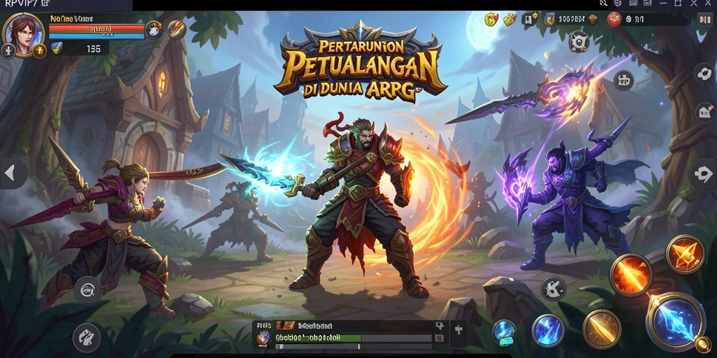 Tangkapan layar RPVIP7 menampilkan aksi seru dalam pertarungan ARPG.