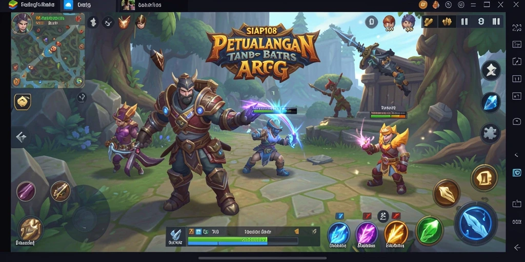 Screenshot gameplay SIAP108 menampilkan aksi pertarungan seru ARPG.