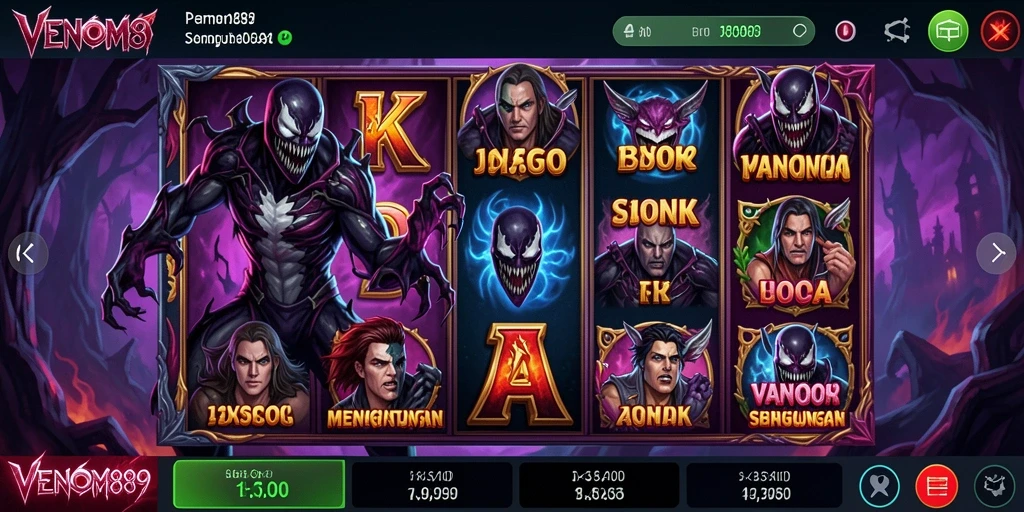 Screenshot gameplay <strong>VENOM889</strong> yang menarik dan seru.