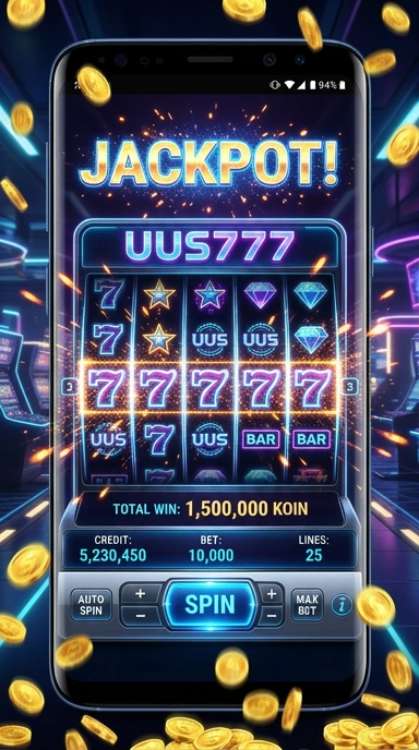 Screenshot aplikasi uus777 yang menampilkan berbagai kategori aplikasi.